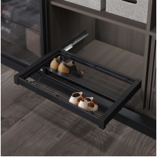 Висувна полиця для взуття на тандем blum, 560-590x475x150, секція 600мм, АНТРАЦИТ S-6731-A